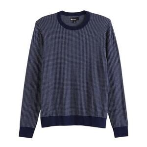The Commons Jacquard Mini Print Sweater in Blue, Size M​​